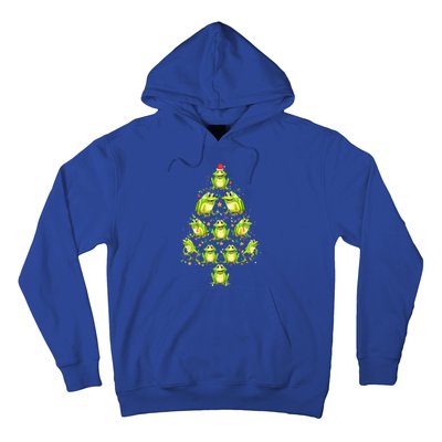 Frog Christmas Tree Funny Xmas Tree For Frog Lovers Hoodie