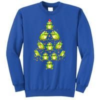 Frog Christmas Tree Funny Xmas Tree For Frog Lovers Sweatshirt