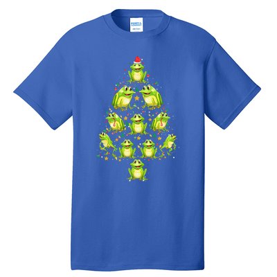 Frog Christmas Tree Funny Xmas Tree For Frog Lovers Tall T-Shirt