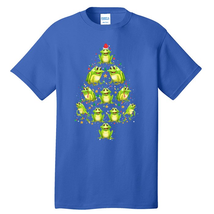 Frog Christmas Tree Funny Xmas Tree For Frog Lovers Tall T-Shirt