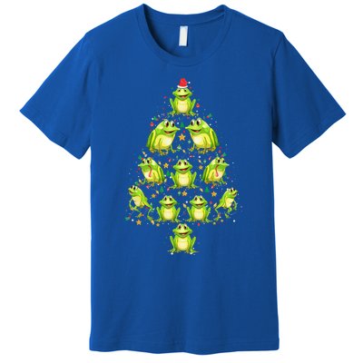 Frog Christmas Tree Funny Xmas Tree For Frog Lovers Premium T-Shirt