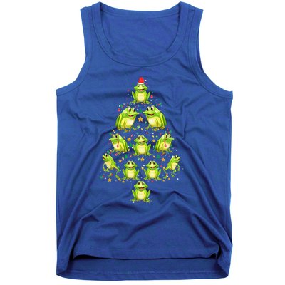 Frog Christmas Tree Funny Xmas Tree For Frog Lovers Tank Top