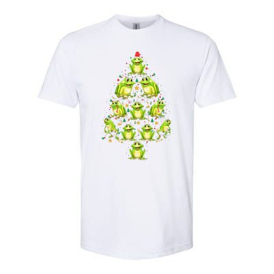 Frog Christmas Tree Funny Xmas Tree For Frog Lovers Softstyle CVC T-Shirt