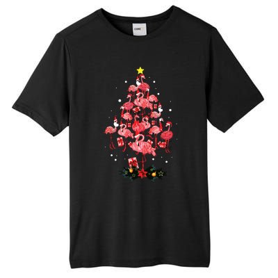 Flamingo Christmas Tree Ornament Decor Funny Xmas For Girls Tall Fusion ChromaSoft Performance T-Shirt