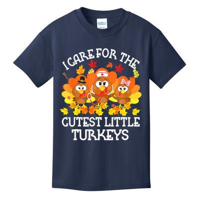 Funny Cute Thanksgiving I Care For The St Little Turkeys NICU Kids T-Shirt