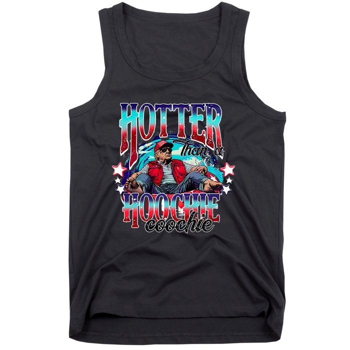 Funny Cute Trump Hotter Than A Hoochie Coochie Tank Top