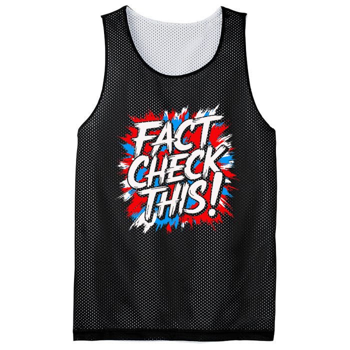 Fact Check This Hilarious Trump Political Mesh Reversible Basketball Jersey Tank