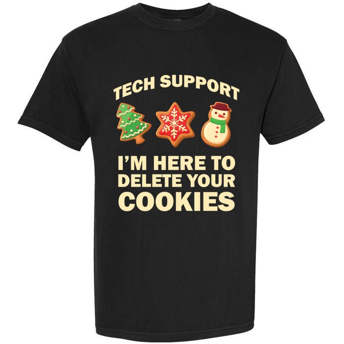 Funny Christmas Tech Support For Computer Programmer Cute Gift Garment-Dyed Heavyweight T-Shirt