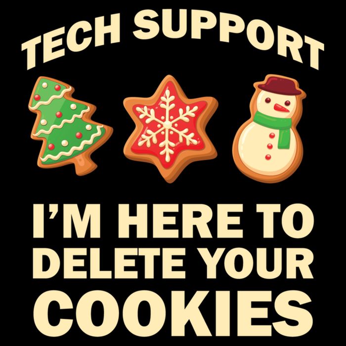 Funny Christmas Tech Support For Computer Programmer Cute Gift Flat Bill Trucker Hat