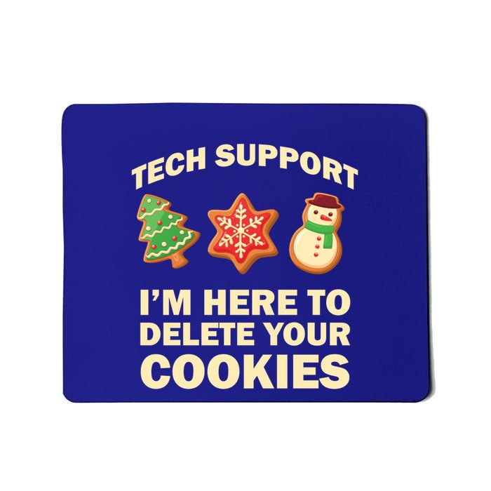 Funny Christmas Tech Support For Computer Programmer Cute Gift Mousepad