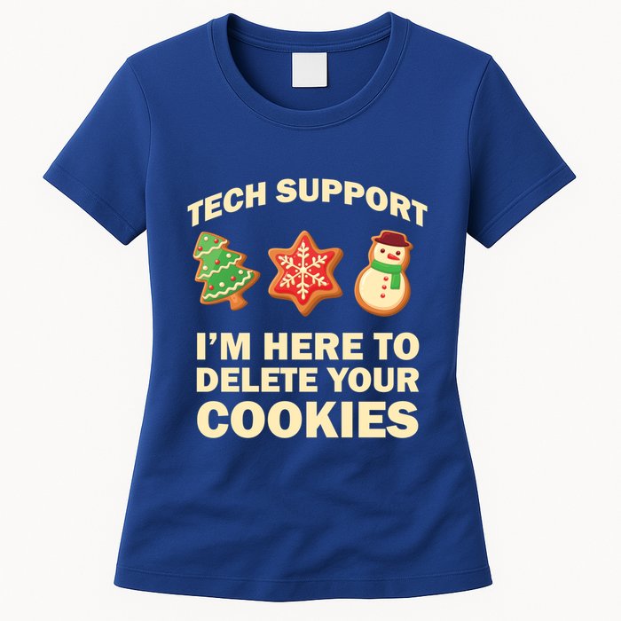 Funny Christmas Tech Support For Computer Programmer Cute Gift Women's T-Shirt