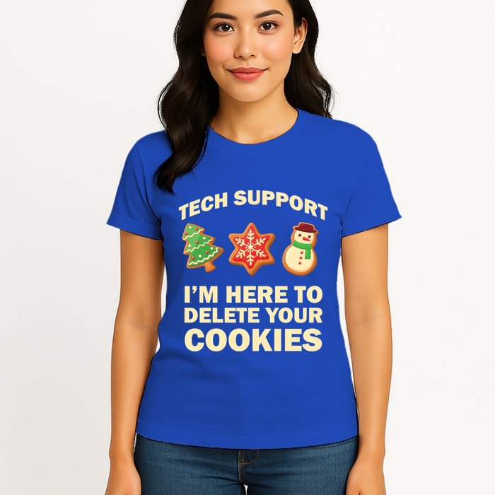 Funny Christmas Tech Support For Computer Programmer Cute Gift Women's T-Shirt