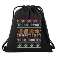 Funny Christmas Tech Supporgift Computer Programmer Gift Drawstring Bag