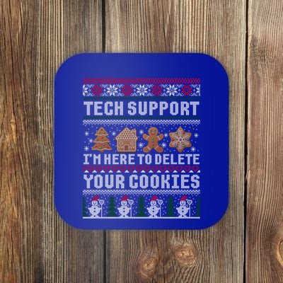 Funny Christmas Tech Supporgift Computer Programmer Gift Coaster