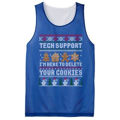 Funny Christmas Tech Supporgift Computer Programmer Gift Mesh Reversible Basketball Jersey Tank