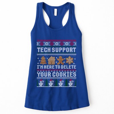 Funny Christmas Tech Supporgift Computer Programmer Gift Women's Racerback Tank