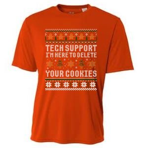 Funny Christmas Tech Supporgift Computer Programmer Gift Cooling Performance Crew T-Shirt