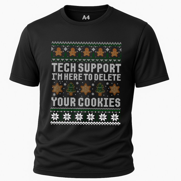Funny Christmas Tech Supporgift Computer Programmer Gift Cooling Performance Crew T-Shirt
