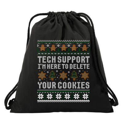 Funny Christmas Tech Supporgift Computer Programmer Gift Drawstring Bag