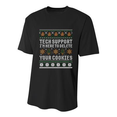 Funny Christmas Tech Supporgift Computer Programmer Gift Youth Performance Sprint T-Shirt