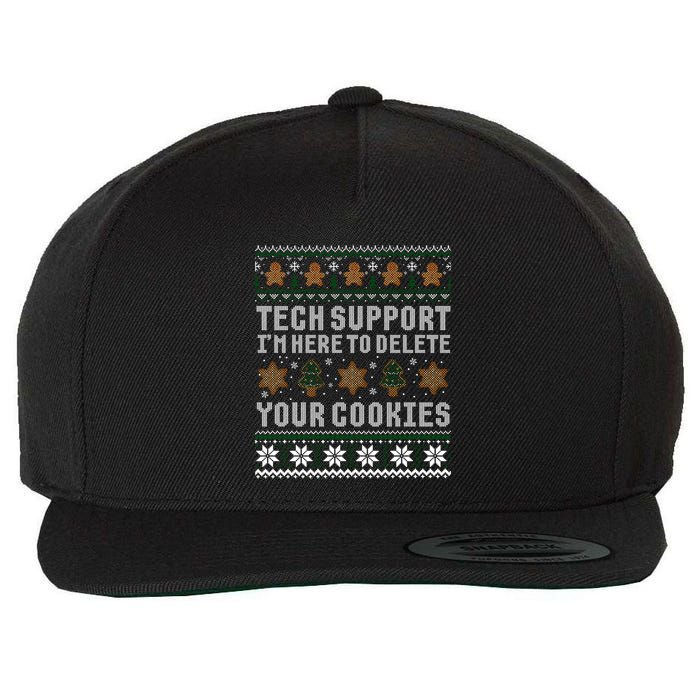 Funny Christmas Tech Supporgift Computer Programmer Gift Wool Snapback Cap