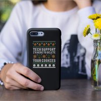 Funny Christmas Tech Supporgift Computer Programmer Gift Permanent Decal Sticker