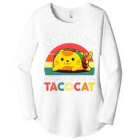 Funny Cute Tacocat Spelled Backward Is Tacocat Women's Perfect Tri Tunic Long Sleeve Shirt