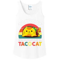 Funny Cute Tacocat Spelled Backward Is Tacocat Ladies Essential Tank