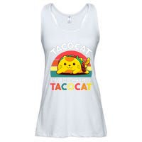 Funny Cute Tacocat Spelled Backward Is Tacocat Ladies Essential Flowy Tank