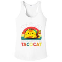 Funny Cute Tacocat Spelled Backward Is Tacocat Ladies PosiCharge Competitor Racerback Tank