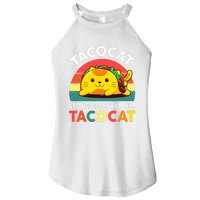 Funny Cute Tacocat Spelled Backward Is Tacocat Women's Perfect Tri Rocker Tank