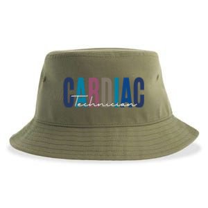 Funny Cardiac Technician Gift Sustainable Bucket Hat