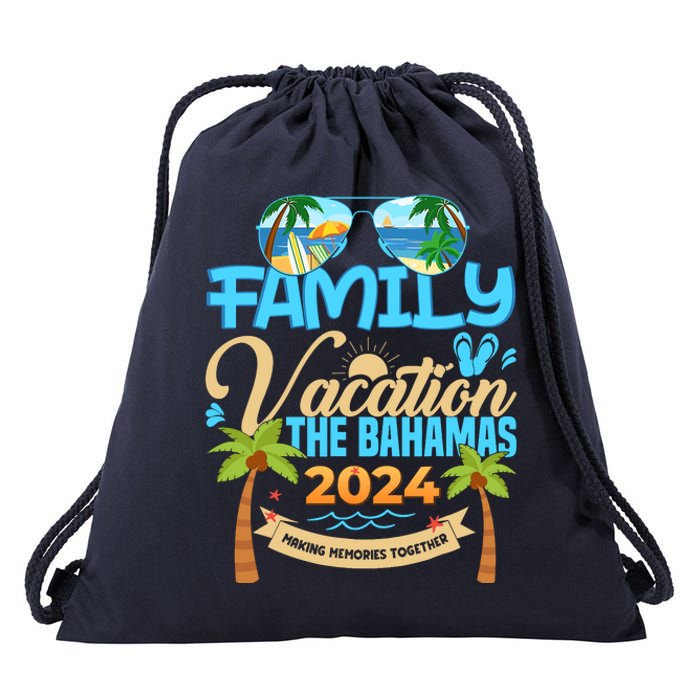 Family Cruise The Bahamas 2024 Summer Matching Vacation 2024 Drawstring Bag