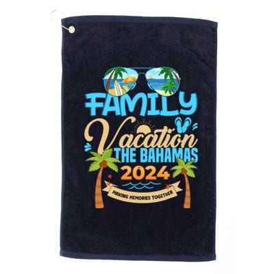 Family Cruise The Bahamas 2024 Summer Matching Vacation 2024 Platinum Collection Golf Towel