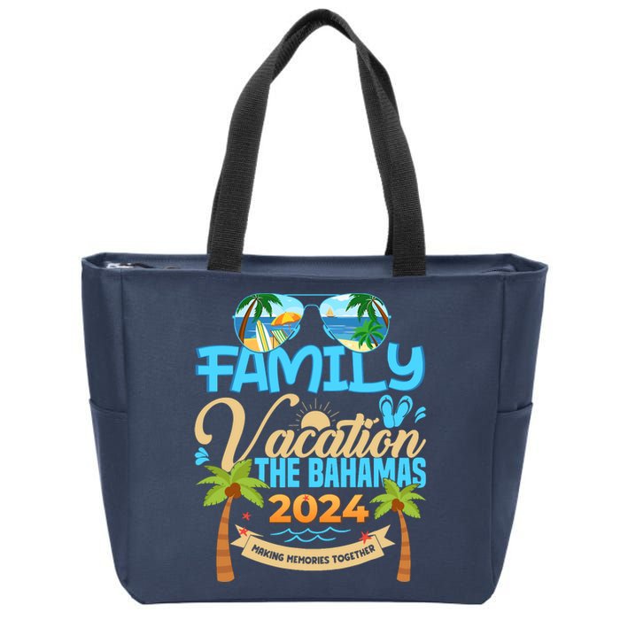 Family Cruise The Bahamas 2024 Summer Matching Vacation 2024 Zip Tote Bag