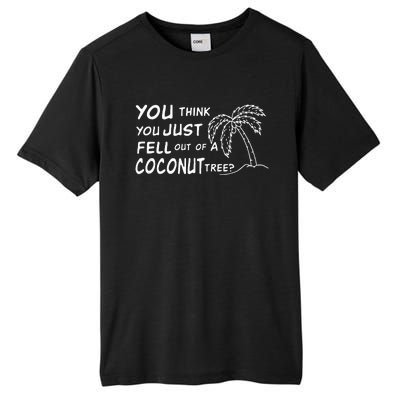 Funny Coconut Tree Kamala Harris Political Humor Tall Fusion ChromaSoft Performance T-Shirt