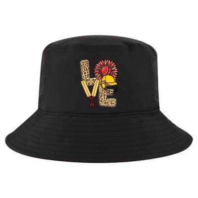 Funny Cricket T Shirts Plus Size, Love Cricket Leopard Sunflower Sports Ball Cool Comfort Performance Bucket Hat