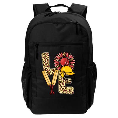 Funny Cricket T Shirts Plus Size, Love Cricket Leopard Sunflower Sports Ball Backpack