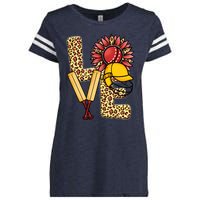 Funny Cricket T Shirts Plus Size, Love Cricket Leopard Sunflower Sports Ball Enza Ladies Jersey Football T-Shirt