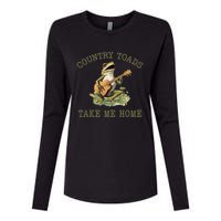 Funny Country Toads Take Me Home Vintage Graphic Womens Cotton Relaxed Long Sleeve T-Shirt