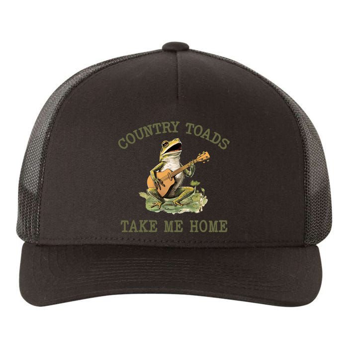 Funny Country Toads Take Me Home Vintage Graphic Yupoong Adult 5-Panel Trucker Hat