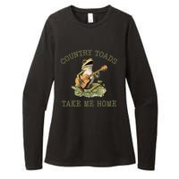 Funny Country Toads Take Me Home Vintage Graphic Womens CVC Long Sleeve Shirt