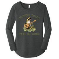 Funny Country Toads Take Me Home Vintage Graphic Women's Perfect Tri Tunic Long Sleeve Shirt