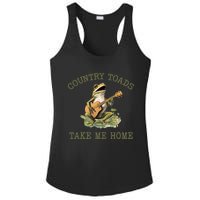 Funny Country Toads Take Me Home Vintage Graphic Ladies PosiCharge Competitor Racerback Tank