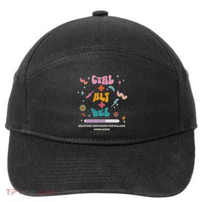 Funny Computer Technology Teacher Quote 7-Panel Snapback Hat
