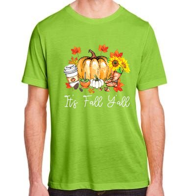 Funny Cute Thanksgiving It's Fall Yall Pumpkin Leopard Autumn Adult ChromaSoft Performance T-Shirt