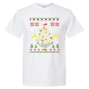 Funny Christmas Trombone Player Gifts Xmas Tree Ugly Garment-Dyed Heavyweight T-Shirt