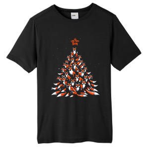 Fox Christmas Tree Fox Xmas Tree Tall Fusion ChromaSoft Performance T-Shirt