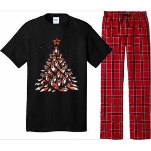 Fox Christmas Tree Fox Xmas Tree Pajama Set