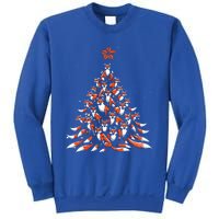 Fox Christmas Tree Fox Xmas Tree Sweatshirt